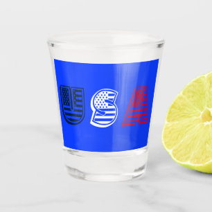 USA Stars + Stripes Shot Glass