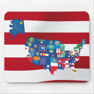 USA States Mouse Pad