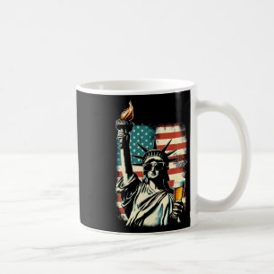 Usa Statue Of Liberty 4th Of July Party Beer Funny Coffee Mug