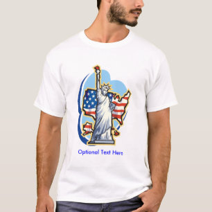 USA-Statue of Liberty in the Clouds T-Shirt