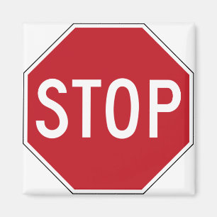 USA Stop Sign Magnet