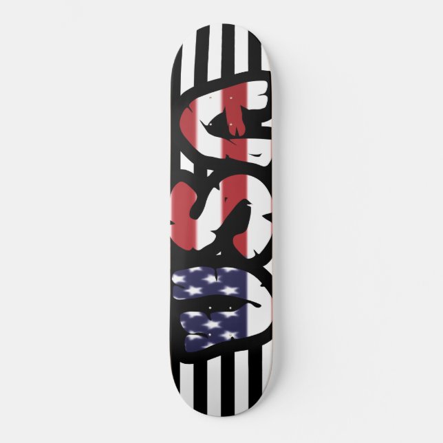 USA Street Art Skateboard (Front)