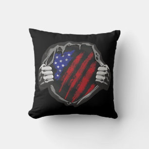 USA Superhero Costume Flag Cushion