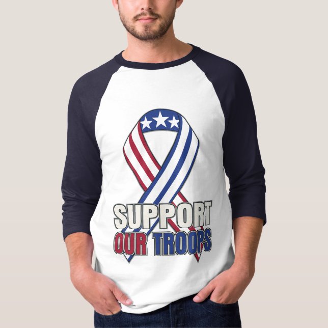 USA Support Our Troops T-Shirt (Front)