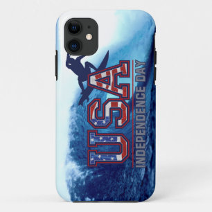 USA Surfer Independence Day iPhone 5 Case
