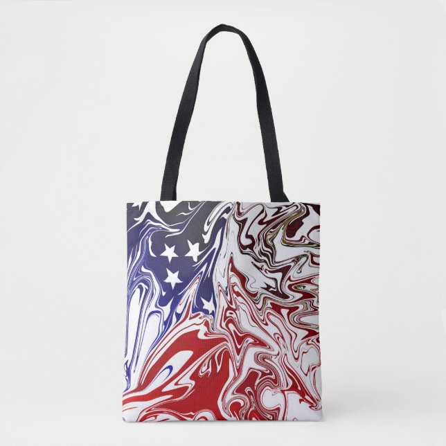 USA Swirl Tote Bag (Front)