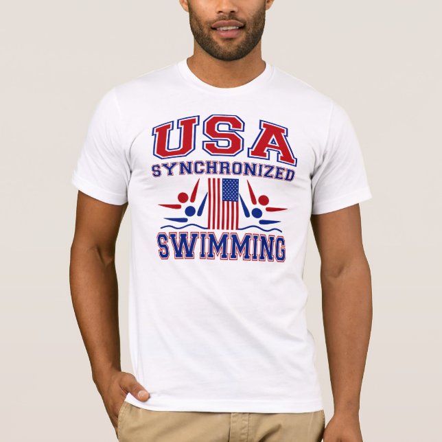 USA Synchronised Swimming T-Shirt (Front)