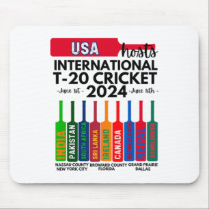 Usa T-20 International Cricket 2 Mouse Pad
