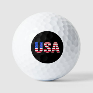 USA T Shirt Patriotic American Flag Men Women Kids Golf Balls