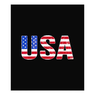 USA T Shirt Patriotic American Flag Men Women Kids Photo Print