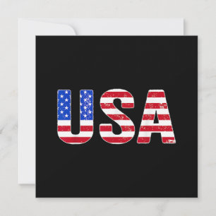 USA T Shirt Patriotic American Flag Men Women Kids Save The Date