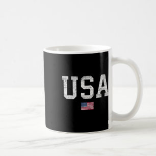 Usa T Shirt Women Men Kids Patriotic American Flag Coffee Mug