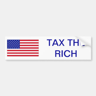 USA: Tax the Rich Bumper Sticker