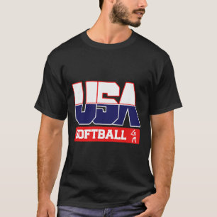 Usa Team Softll - Men And Women American Sports T-Shirt