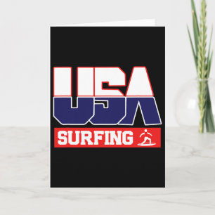 Usa Team Surfing - Men And Women American Sports Card