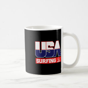 Usa Team Surfing - Men And Women American Sports Coffee Mug