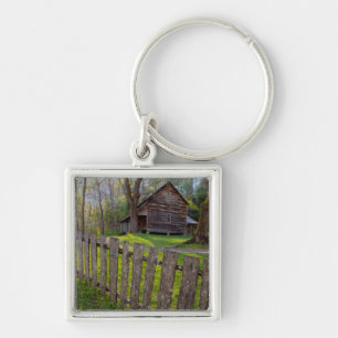 USA, Tennessee, Cabin In Cades Cove Key Ring