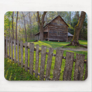 USA, Tennessee, Cabin In Cades Cove Mouse Pad