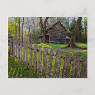 USA, Tennessee, Cabin In Cades Cove Postcard