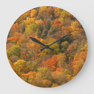 USA, Tennessee. Fall Foliage 2 Large Clock