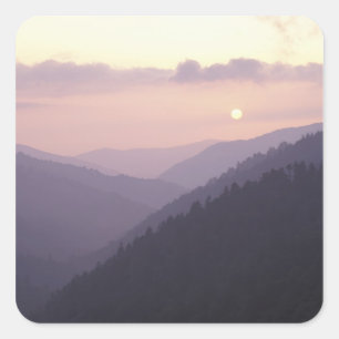 USA, Tennessee. Great Smokey Mountains 2 Square Sticker