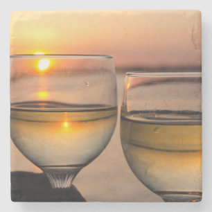 USA, Tennessee, Mississippi River Near Memphis Stone Coaster