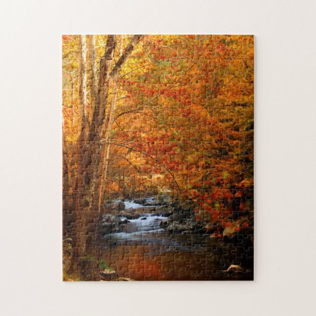 USA, Tennessee. Rushing Mountain Creek 2 Jigsaw Puzzle (Vertical)