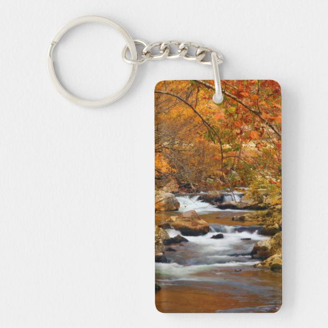USA, Tennessee. Rushing Mountain Creek Key Ring (Front)