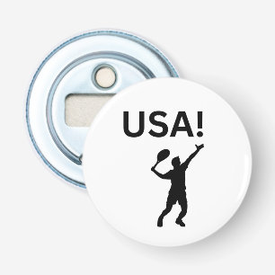 USA tennis player using dot as a ball  Bottle Opener
