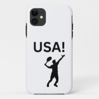 USA tennis player using dot as a ball