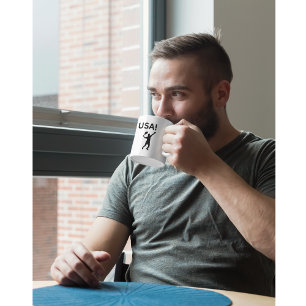 USA tennis player using dot as a ball Coffee Mug