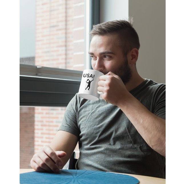 USA tennis player using dot as a ball  Coffee Mug (Creator Uploaded)