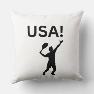 USA tennis player using dot as a ball Cushion
