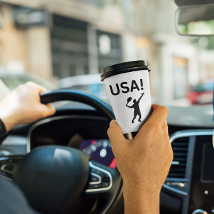USA tennis player using dot as a ball Paper Cups