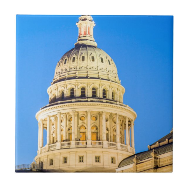 USA, Texas, Austin. Capitol Building (1888) 2 Tile (Front)