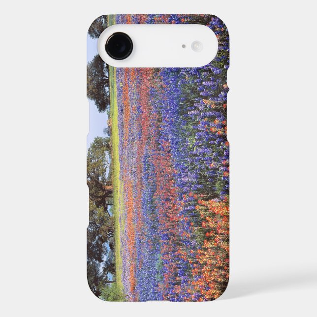 USA, Texas, Llano. Bluebonnets and redbonnets Case-Mate iPhone Case (Back)