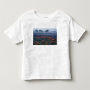 USA, Texas, near Lytle Fog, oaks, blue bonnets Toddler T-Shirt