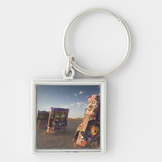 USA, TEXAS, Panhandle Area, Amarillo: Cadillac 2 Key Ring (Front)