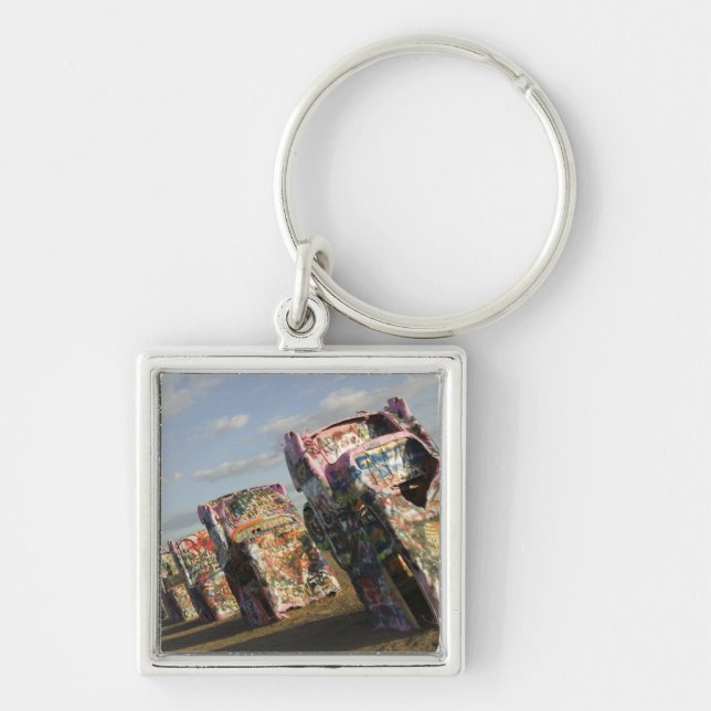 USA, TEXAS, Panhandle Area, Amarillo: Cadillac Key Ring (Front)