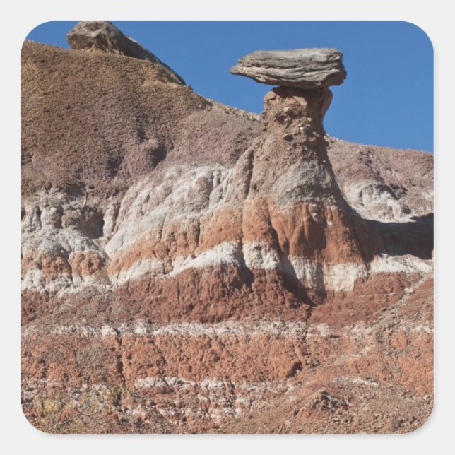 USA, Texas, Panhandle, Hoodoo Square Sticker (Front)
