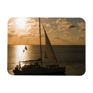 USA, Texas, South Padre Island. Sailboat Magnet