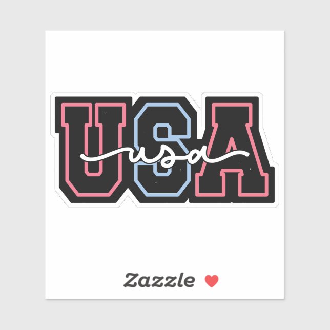 USA Text 4th Of July Design-62118 (Sheet)