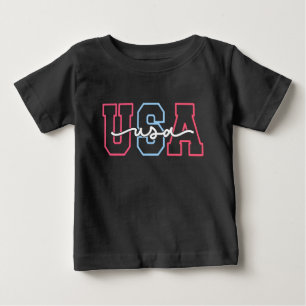 USA Text 4th Of July Design-62118 Baby T-Shirt