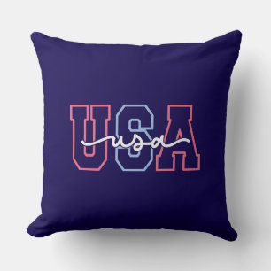 USA Text 4th Of July Design-62118 Cushion