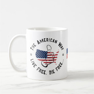 USA The American Way To Live Free & Die Free Coffee Mug