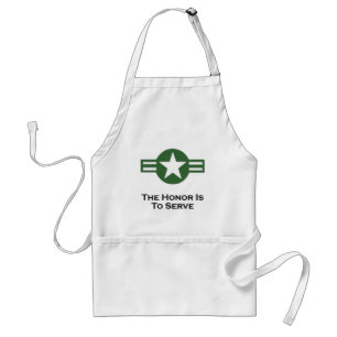 USA The Honour Green Standard Apron
