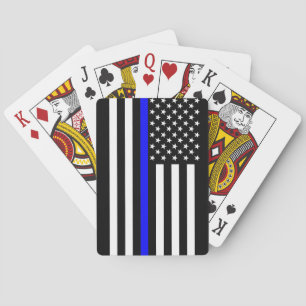 USA Thin Blue Line Playing Cards