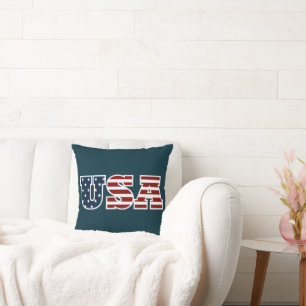 USA Throw Pillow