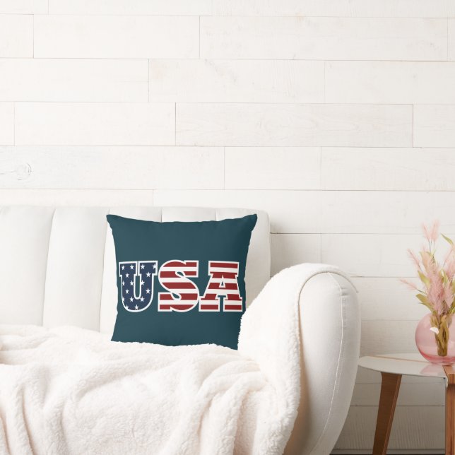 USA Throw Pillow (Couch)