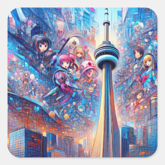 USA Tower Sticker - Iconic American Skyline